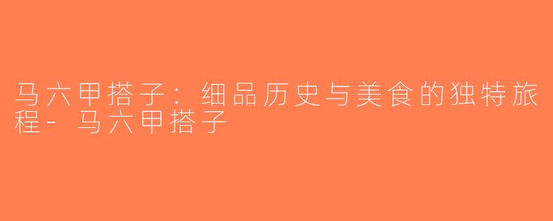 马六甲搭子：细品历史与美食的独特旅程-马六甲搭子