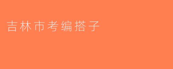 吉林市考编搭子