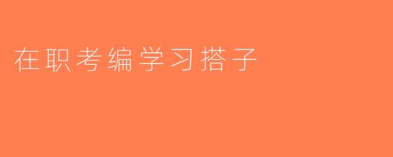 在职考编学习搭子