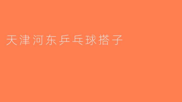 天津河东乒乓球搭子