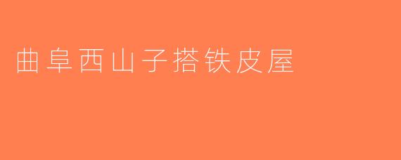 曲阜西山子搭铁皮屋