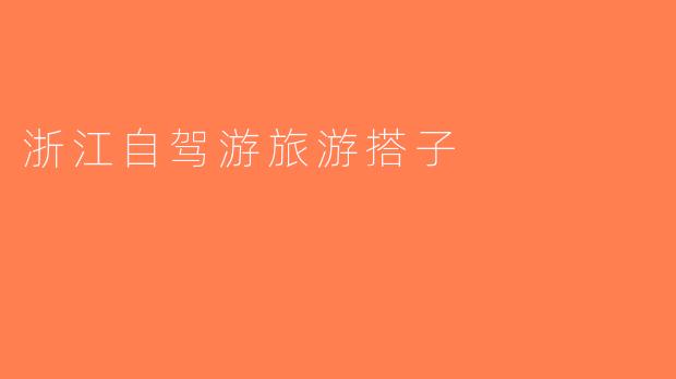 浙江自驾游旅游搭子