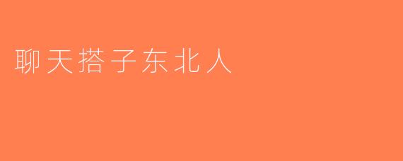 聊天搭子东北人