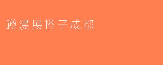 蹲漫展搭子成都