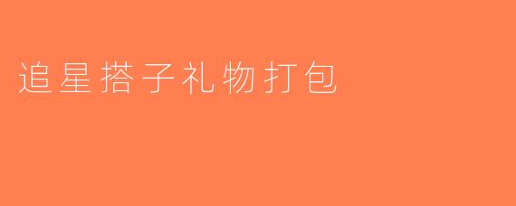 追星搭子礼物打包