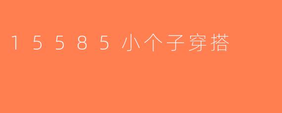 15585小个子穿搭