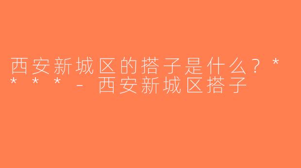 西安新城区的搭子是什么？****-西安新城区搭子