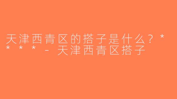 天津西青区的搭子是什么？****-天津西青区搭子