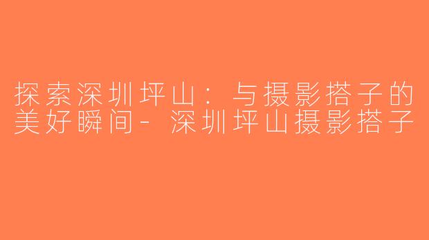 探索深圳坪山：与摄影搭子的美好瞬间-深圳坪山摄影搭子