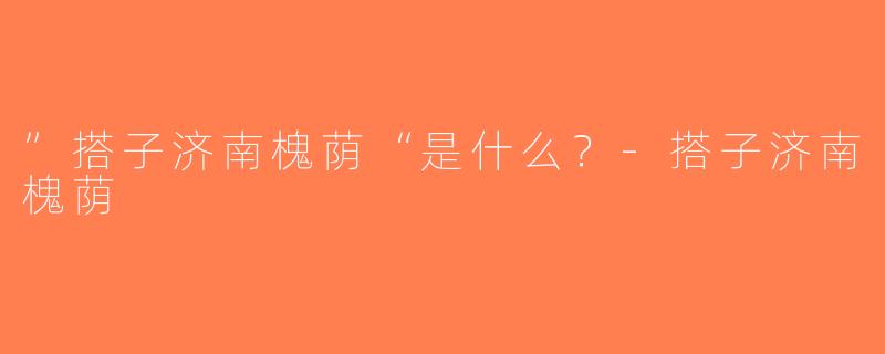 ”搭子济南槐荫“是什么？-搭子济南槐荫