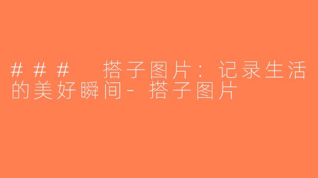 ### 搭子图片：记录生活的美好瞬间-搭子图片