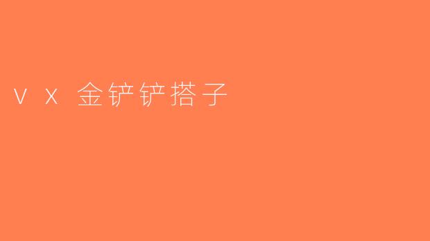 vx金铲铲搭子