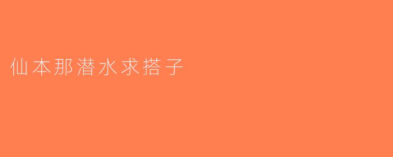 仙本那潜水求搭子
