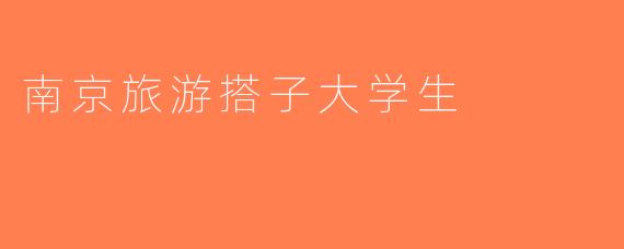 南京旅游搭子大学生