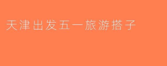 天津出发五一旅游搭子