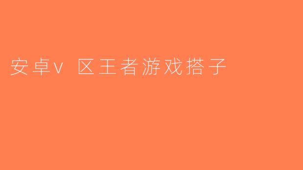 安卓v区王者游戏搭子
