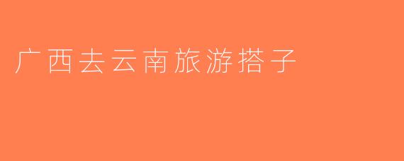 广西去云南旅游搭子