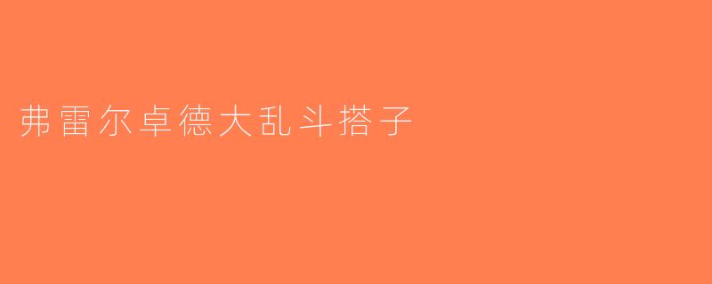 弗雷尔卓德大乱斗搭子