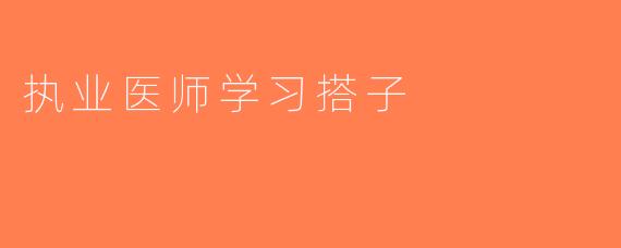 执业医师学习搭子