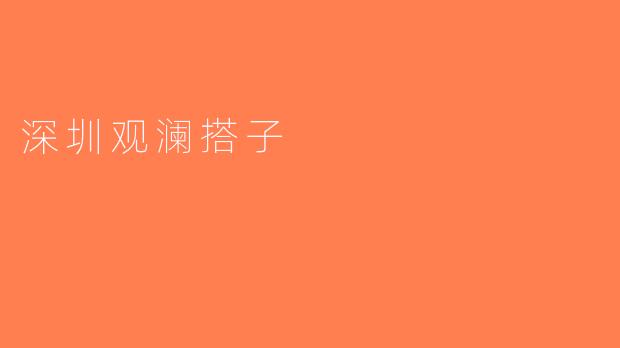 深圳观澜搭子