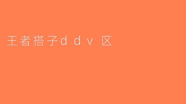 王者搭子ddv区