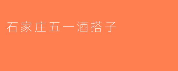 石家庄五一酒搭子