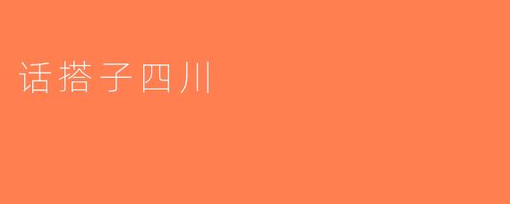 话搭子四川