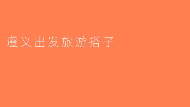 遵义出发旅游搭子