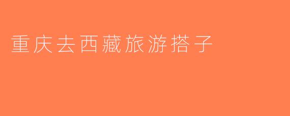 重庆去西藏旅游搭子