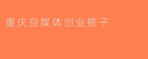 重庆自媒体创业搭子
