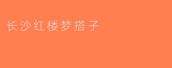 长沙红楼梦搭子