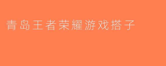 青岛王者荣耀游戏搭子