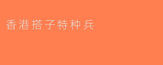 香港搭子特种兵