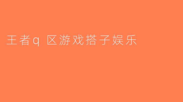 王者q区游戏搭子娱乐