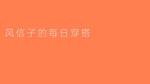 风信子的每日穿搭