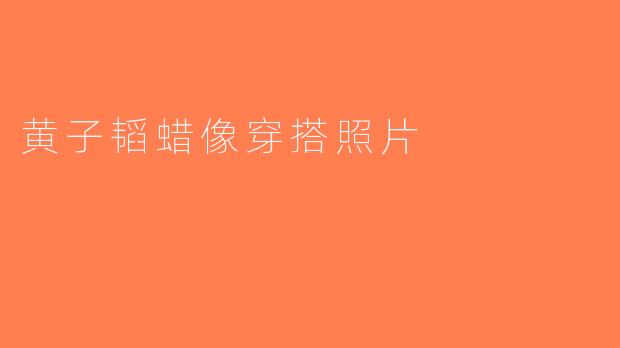 黄子韬蜡像穿搭照片