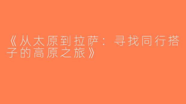 《从太原到拉萨：寻找同行搭子的高原之旅》