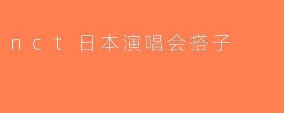 nct日本演唱会搭子