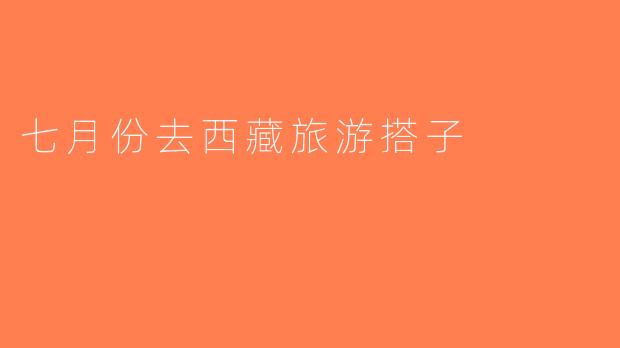 七月份去西藏旅游搭子