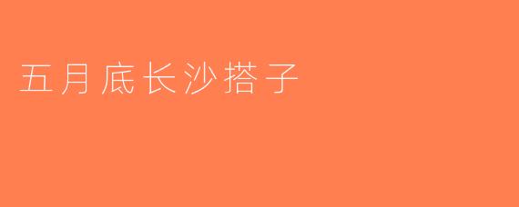 五月底长沙搭子