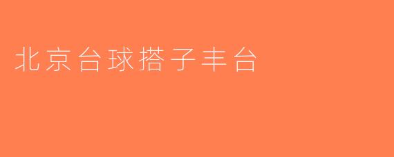 北京台球搭子丰台