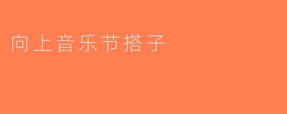 向上音乐节搭子