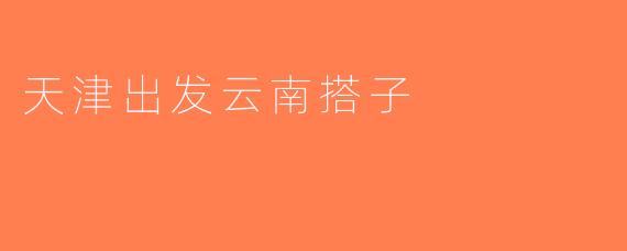 天津出发云南搭子