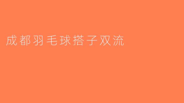 成都羽毛球搭子双流