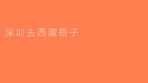 深圳去西藏搭子