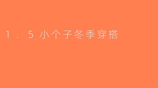 1.5小个子冬季穿搭