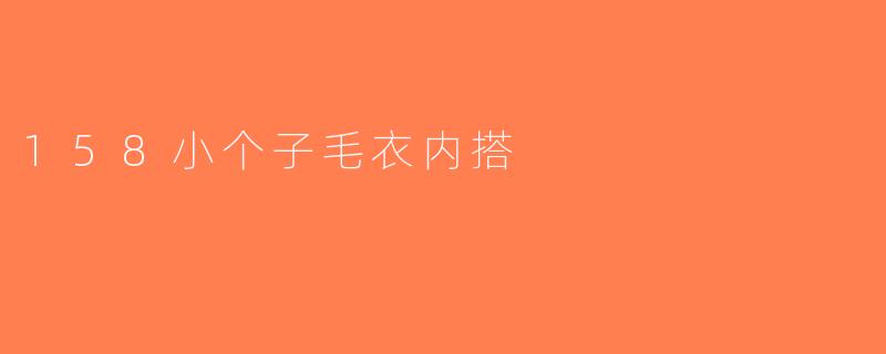 158小个子毛衣内搭
