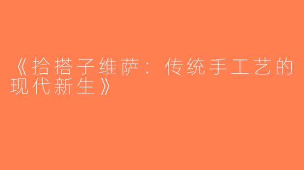 《拾搭子维萨：传统手工艺的现代新生》