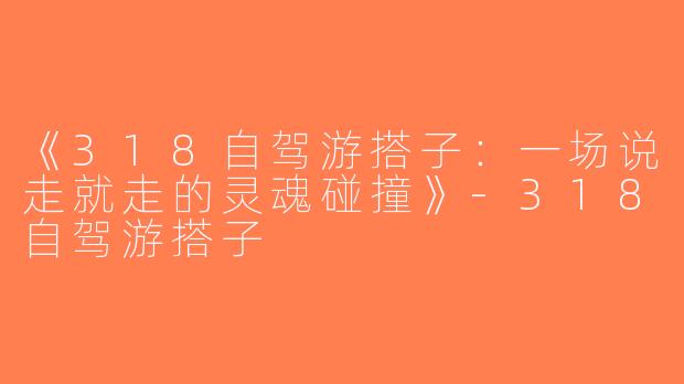 《318自驾游搭子：一场说走就走的灵魂碰撞》-318自驾游搭子