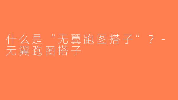 什么是“无翼跑图搭子”？-无翼跑图搭子